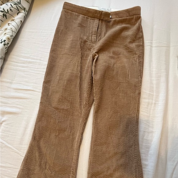 Babaton - Beige Corduroy Pants Size 2 - Picture 1 of 6